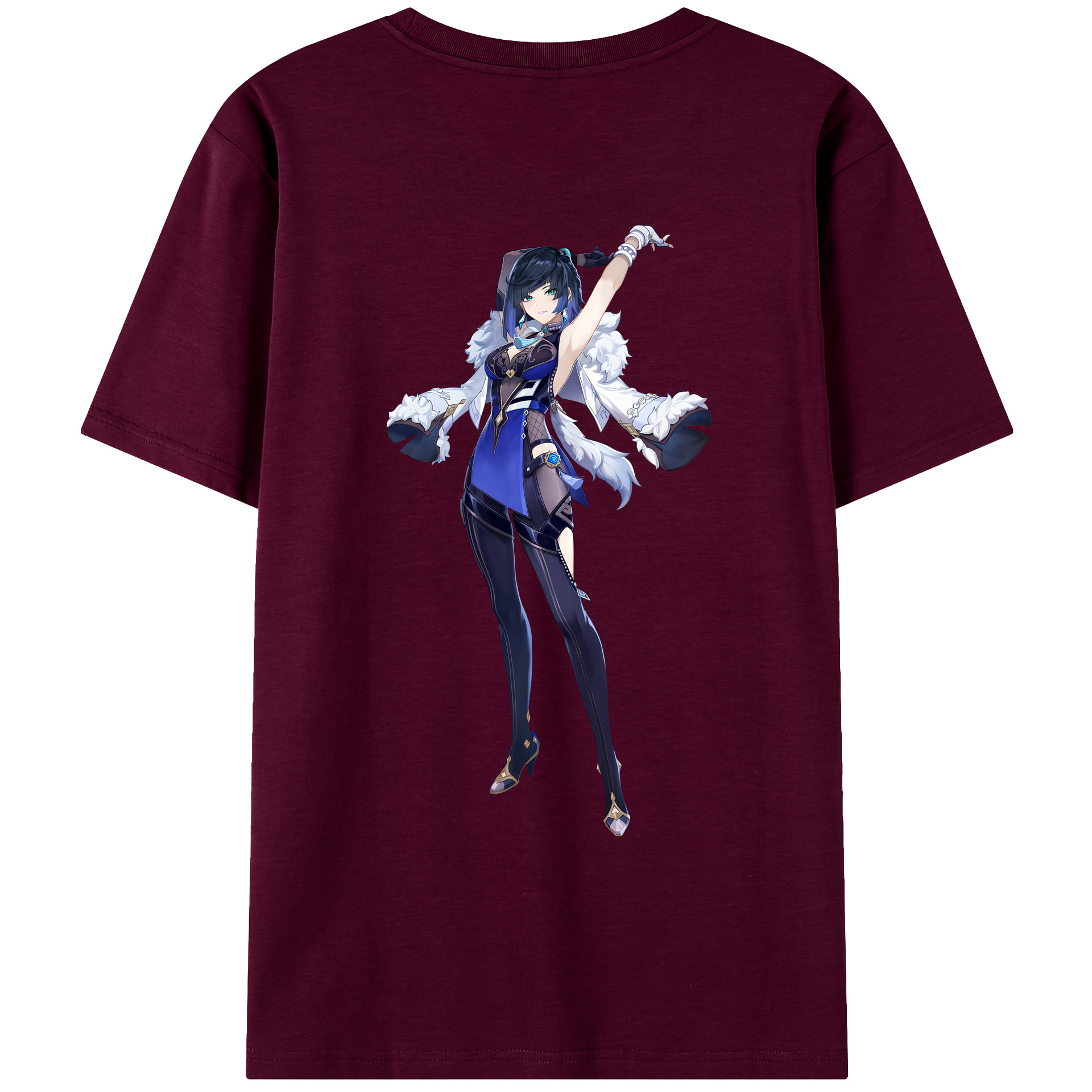 げんし神 夜兰 やらん genshin Yaran レディース半袖Tシャツ(バックプリント)